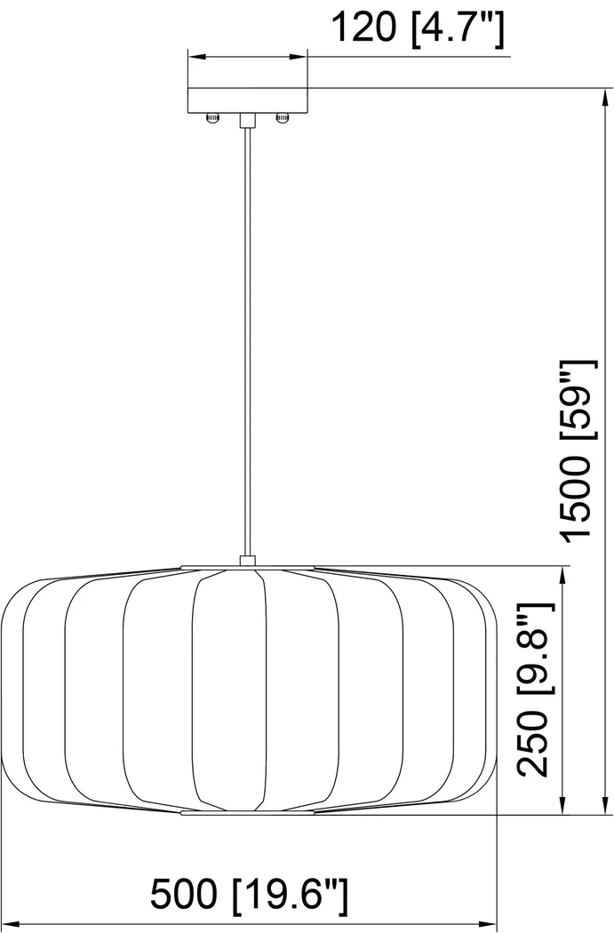 Mercier Circle White Pendant - Thumbnail - Image 4