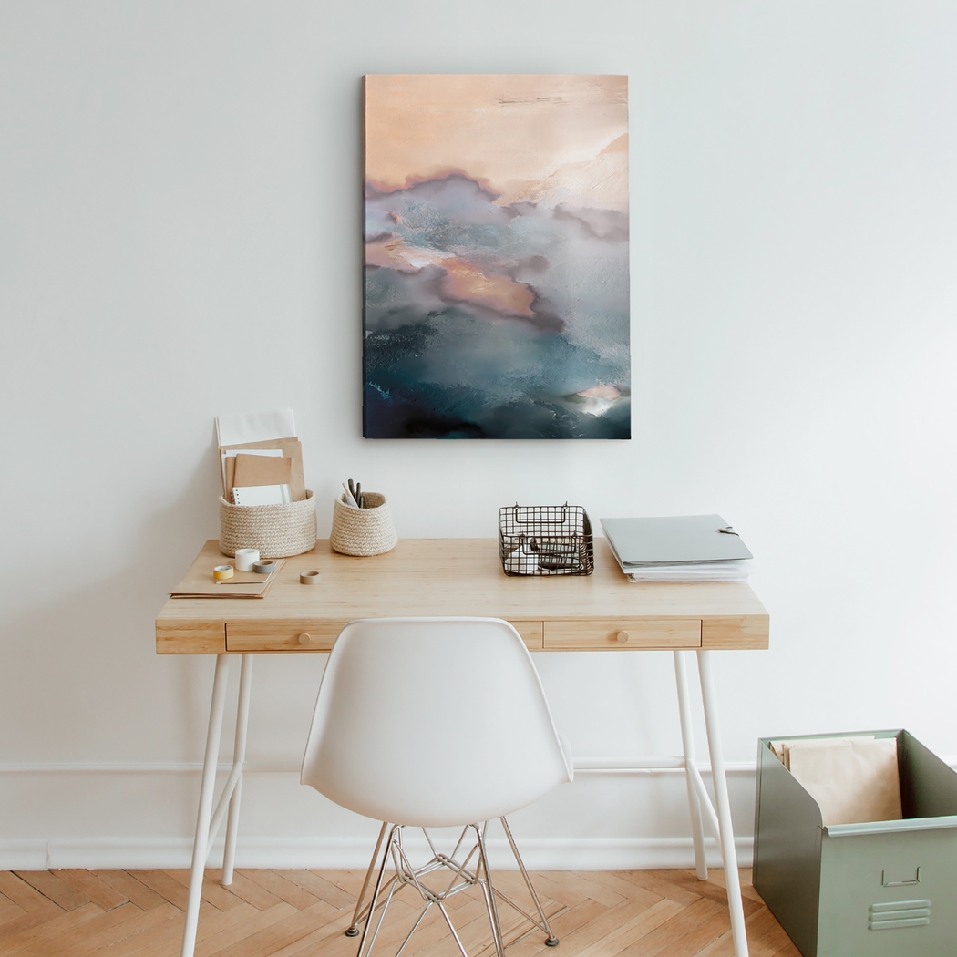 Meregrine Blue Canvas Wall Art - Thumbnail - Image 2