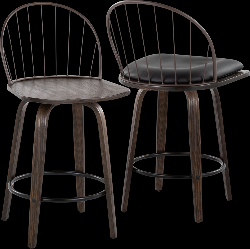 Merganser Brown Counter Height Stool, Set of 2 - Thumbnail - Image 3