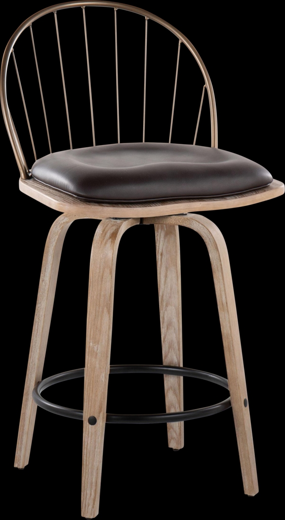 Merganser Brown Counter Height Stool, Set of 2 - Thumbnail - Image 3