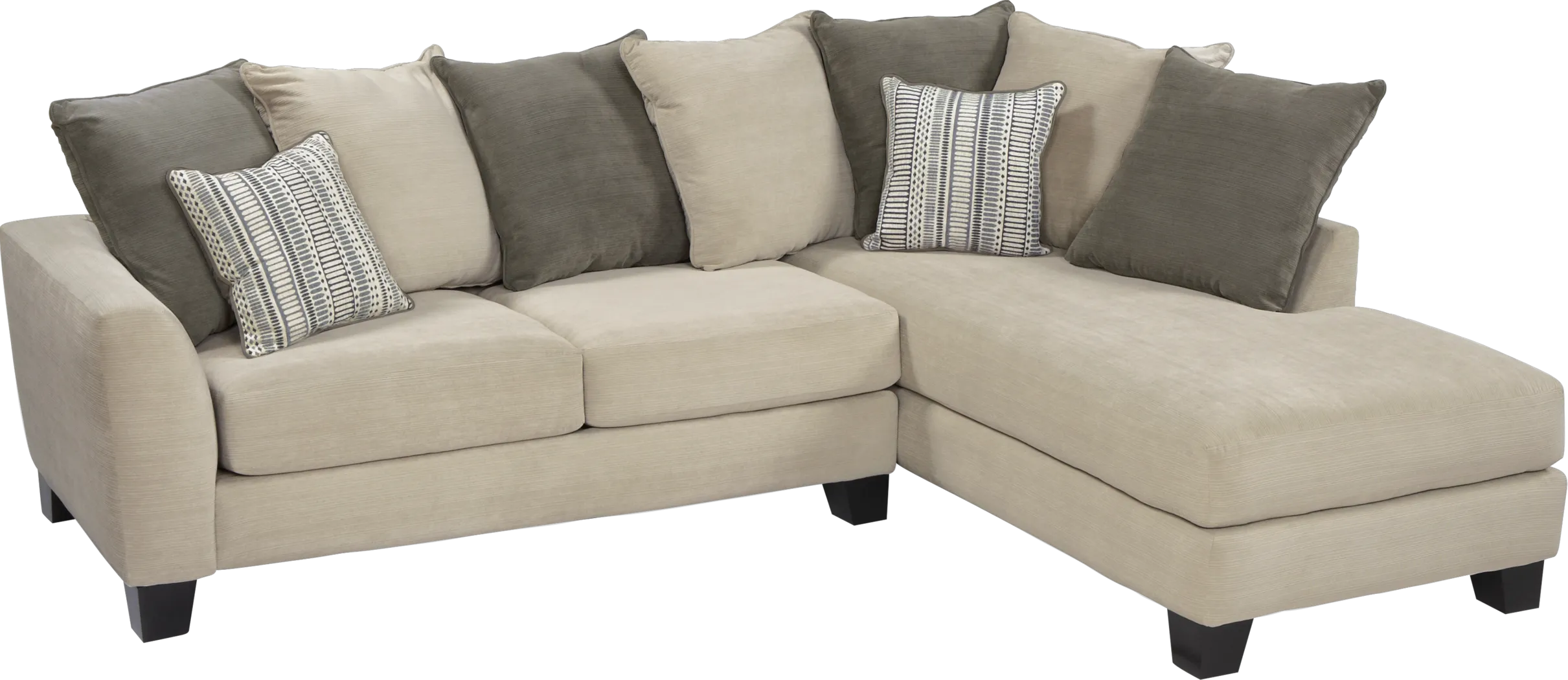Meridian Springs Beige 2 Pc Sectional - Thumbnail - Image 1