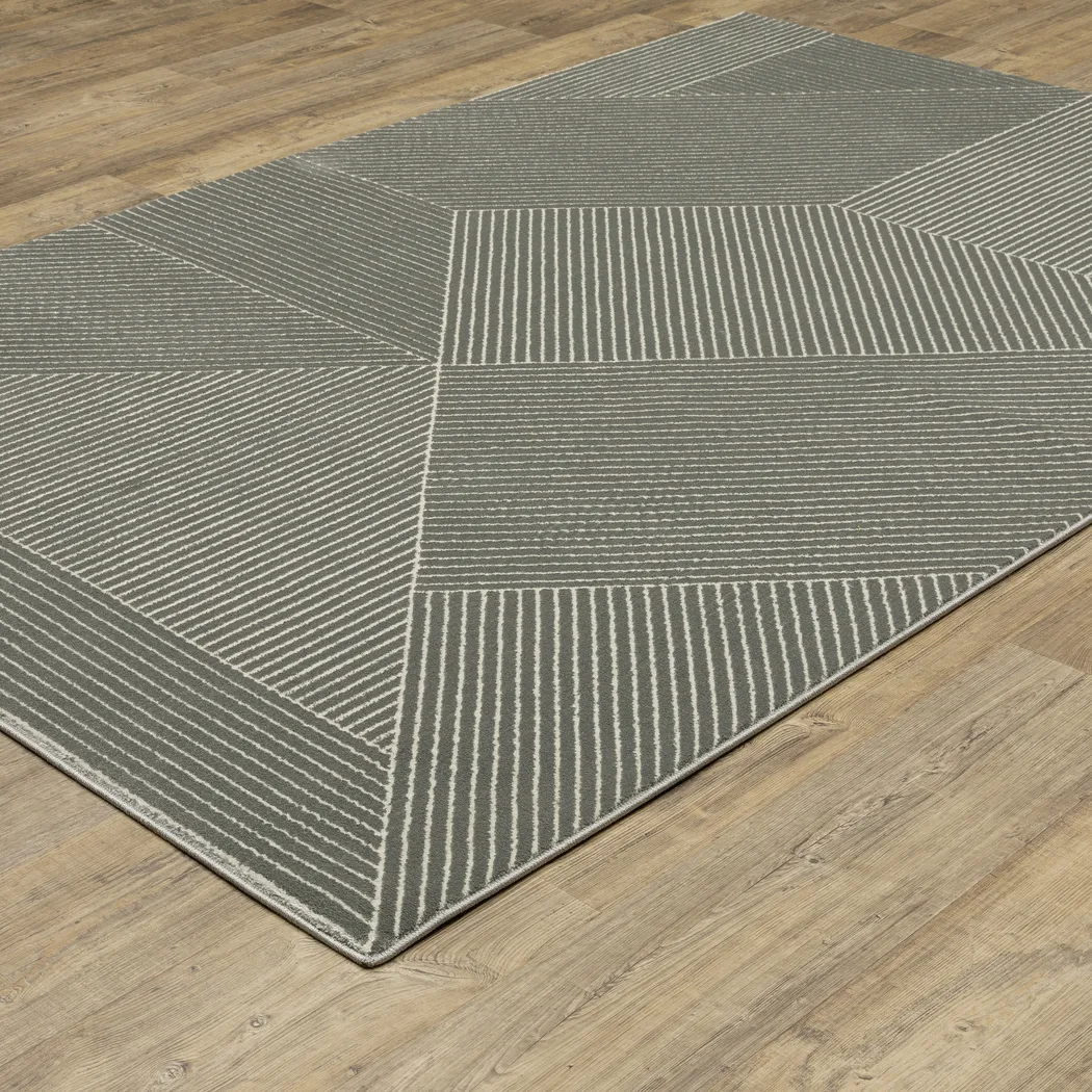 Merien Charcoal 6'7 x 9'6 Rug - Thumbnail - Image 2