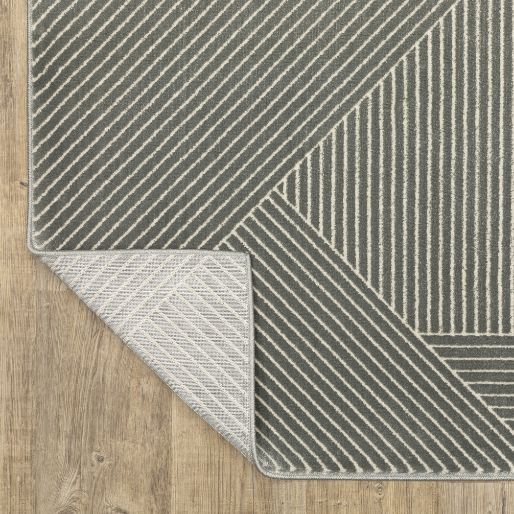 Merien Charcoal 7'10 x 10'10 Rug - Thumbnail - Image 4