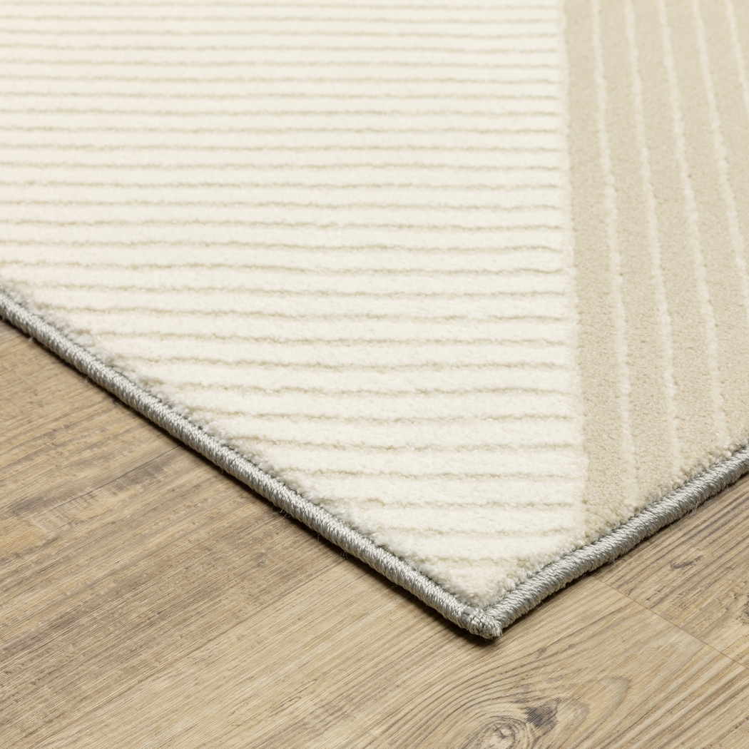 Merien Ivory 5'3 x 7'6 Rug - Thumbnail - Image 3