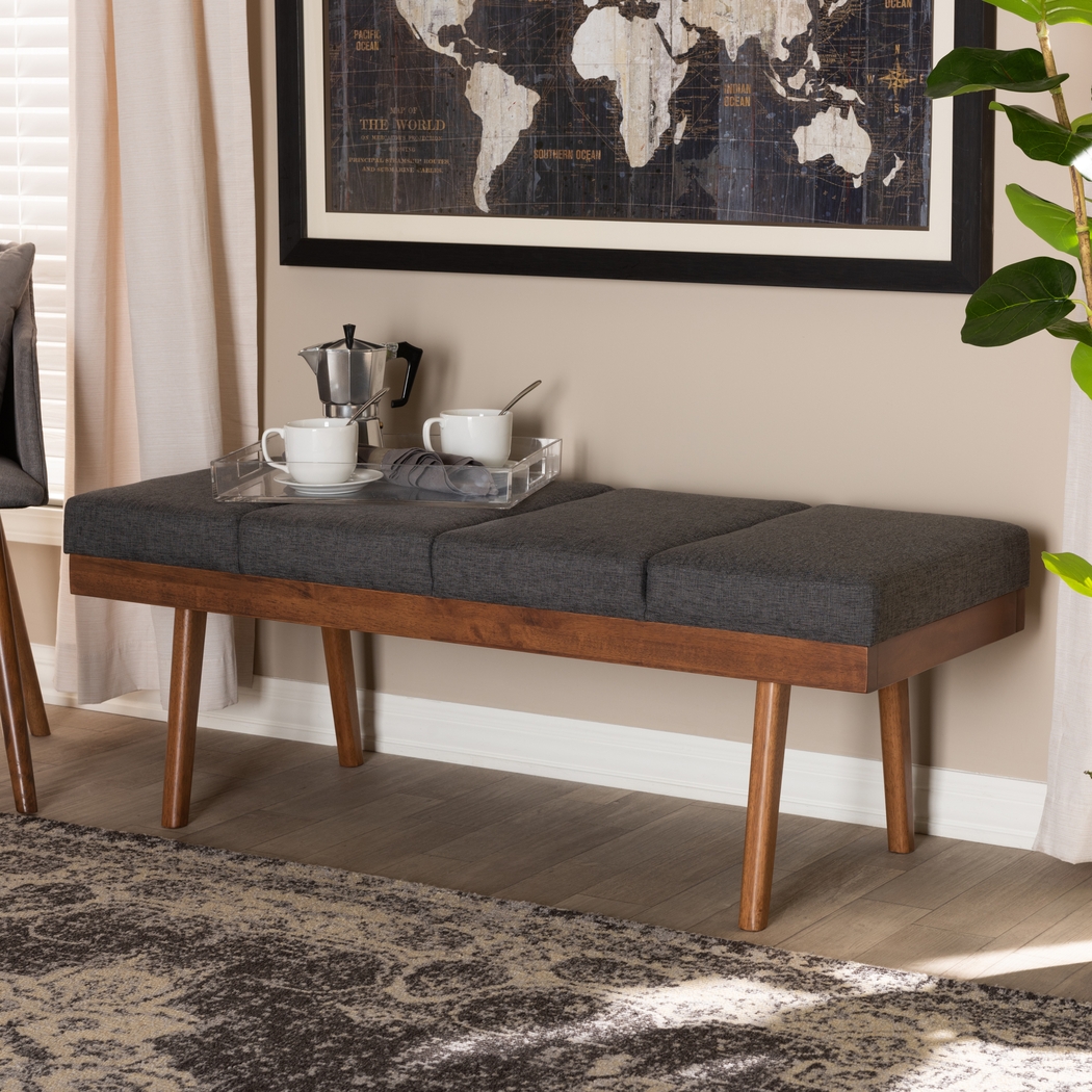 Merimac Charcoal Accent Bench - Thumbnail - Image 2