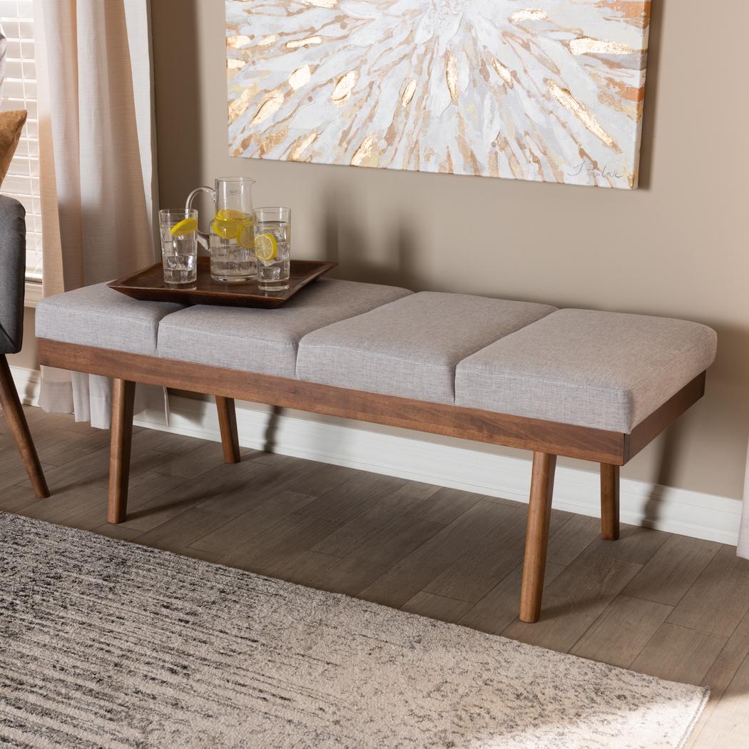 Merimac Gray Accent Bench - Thumbnail - Image 2