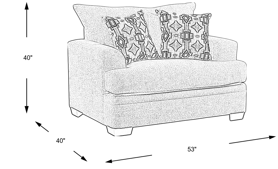 Dimension Image. Please refer to the Dimension Tab on this page for dimension details.