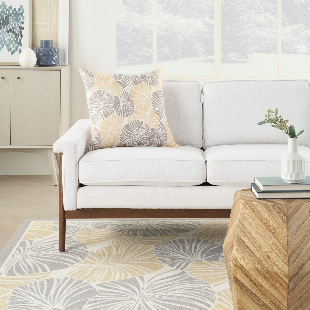 Merith Gray Indoor/Outdoor Accent Pillow - Thumbnail - Image 2