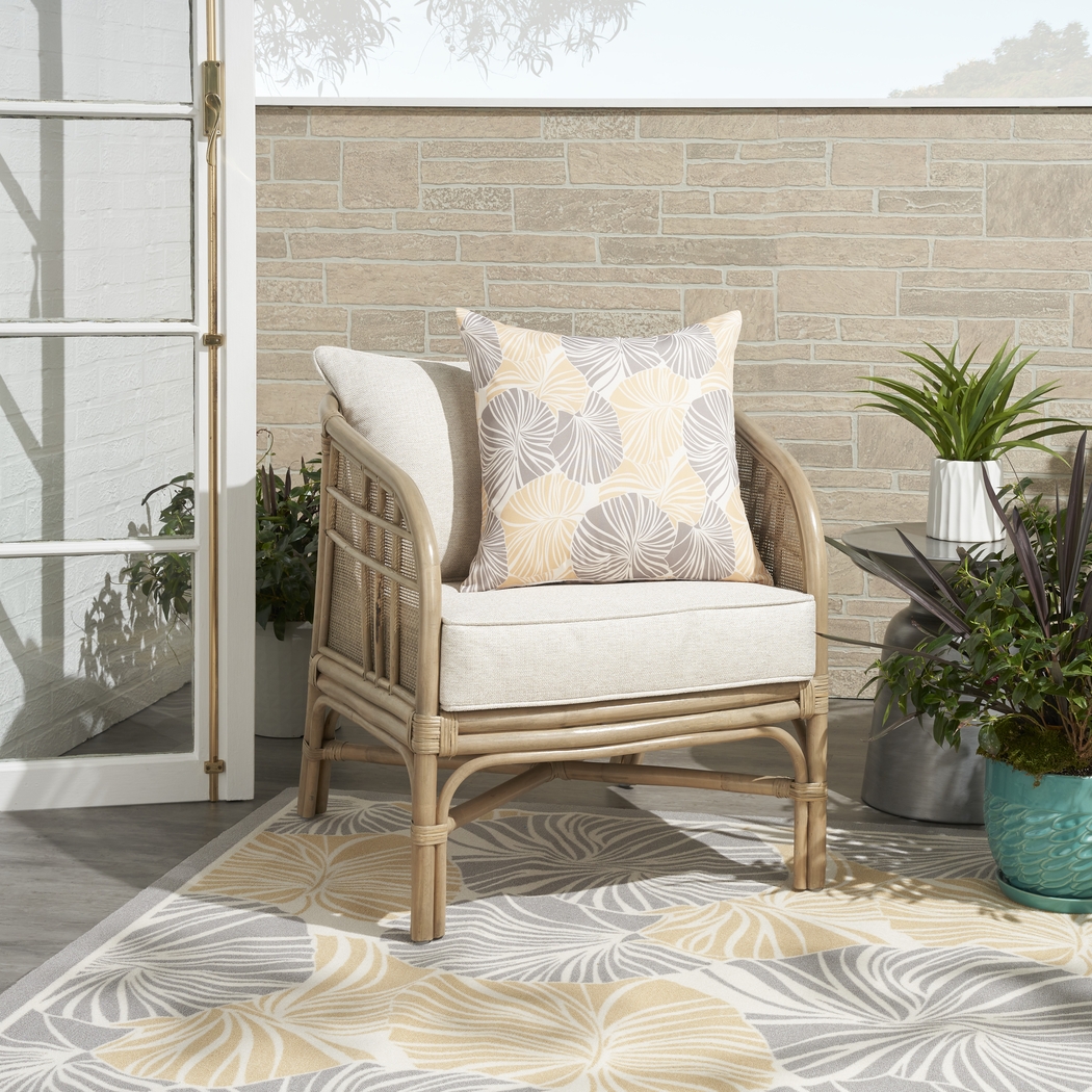 Merith Gray Indoor/Outdoor Accent Pillow - Thumbnail - Image 3