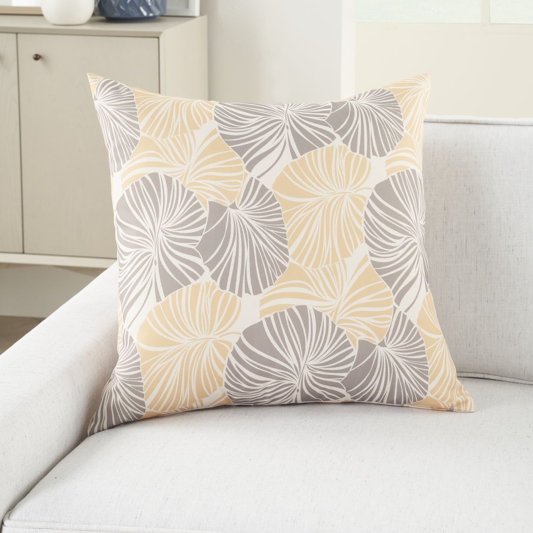 Merith Gray Indoor/Outdoor Accent Pillow - Thumbnail - Image 4