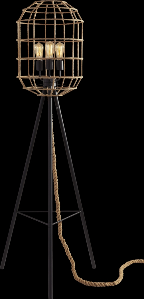 Merivale Beige Floor Lamp - Thumbnail - Image 1