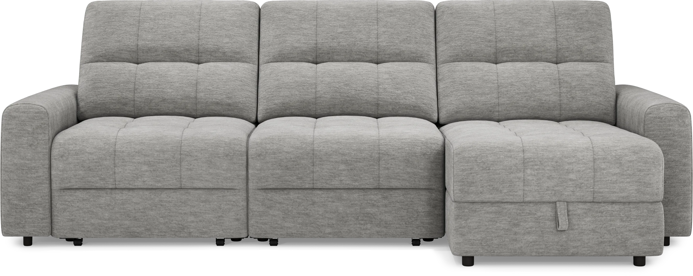 Meriwether Gray 3 Pc Power Slider Sectional - Image 5