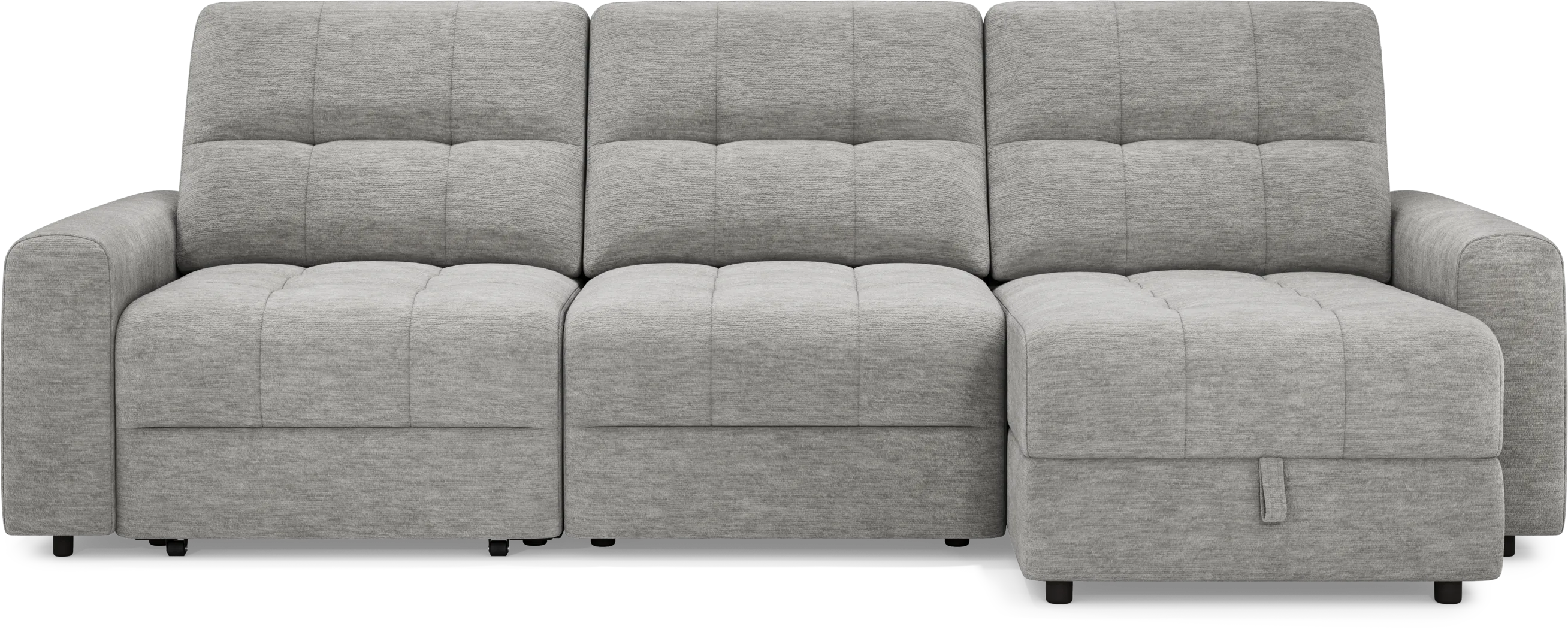 Meriwether Gray 3 Pc Power Slider Sectional - Thumbnail - Image 4