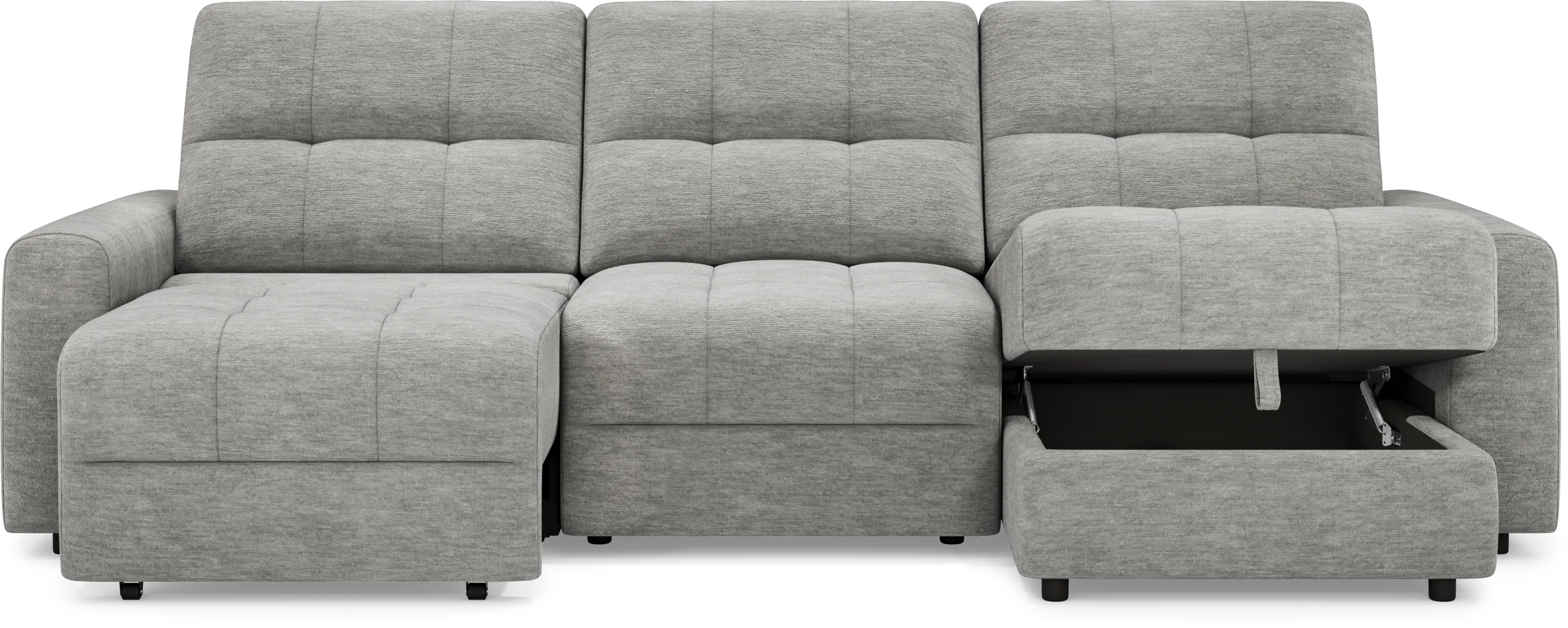 Meriwether Gray 3 Pc Power Slider Sectional - Thumbnail - Image 5