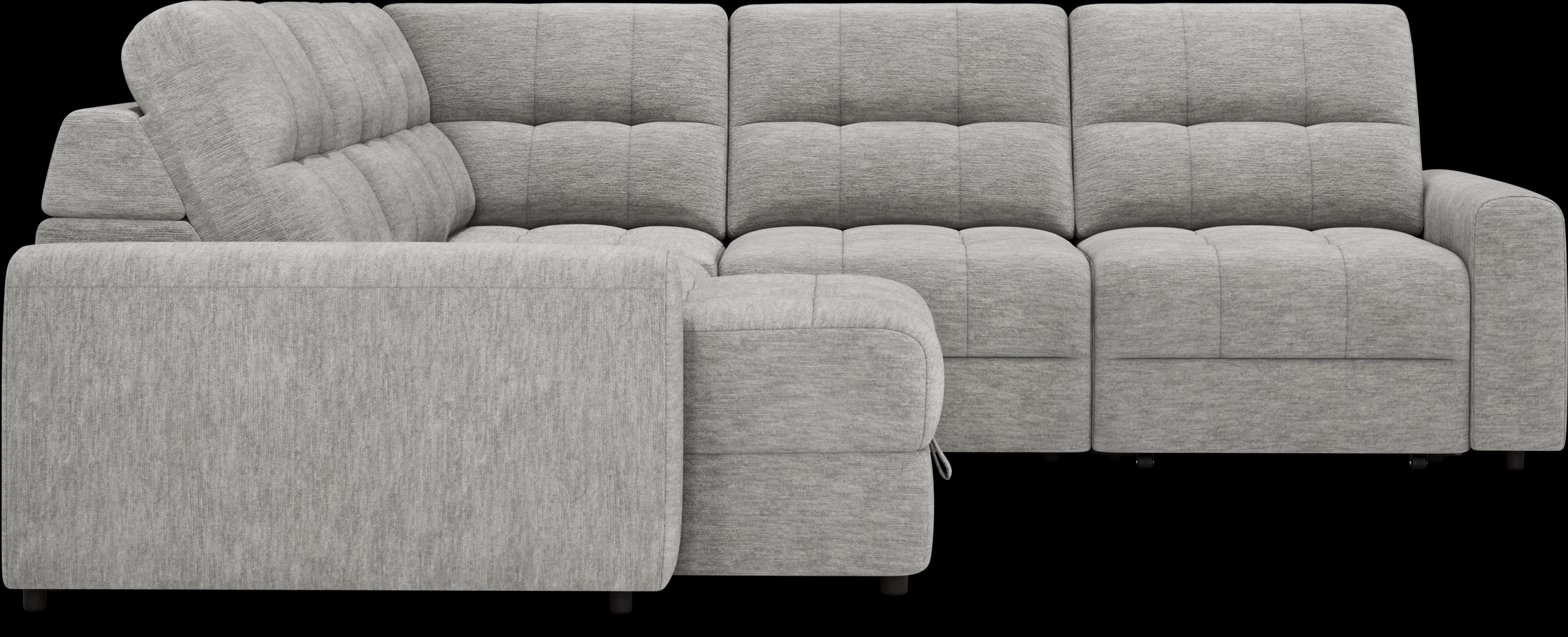 Meriwether Gray 5 Pc Power Slider Sectional - Thumbnail - Image 3