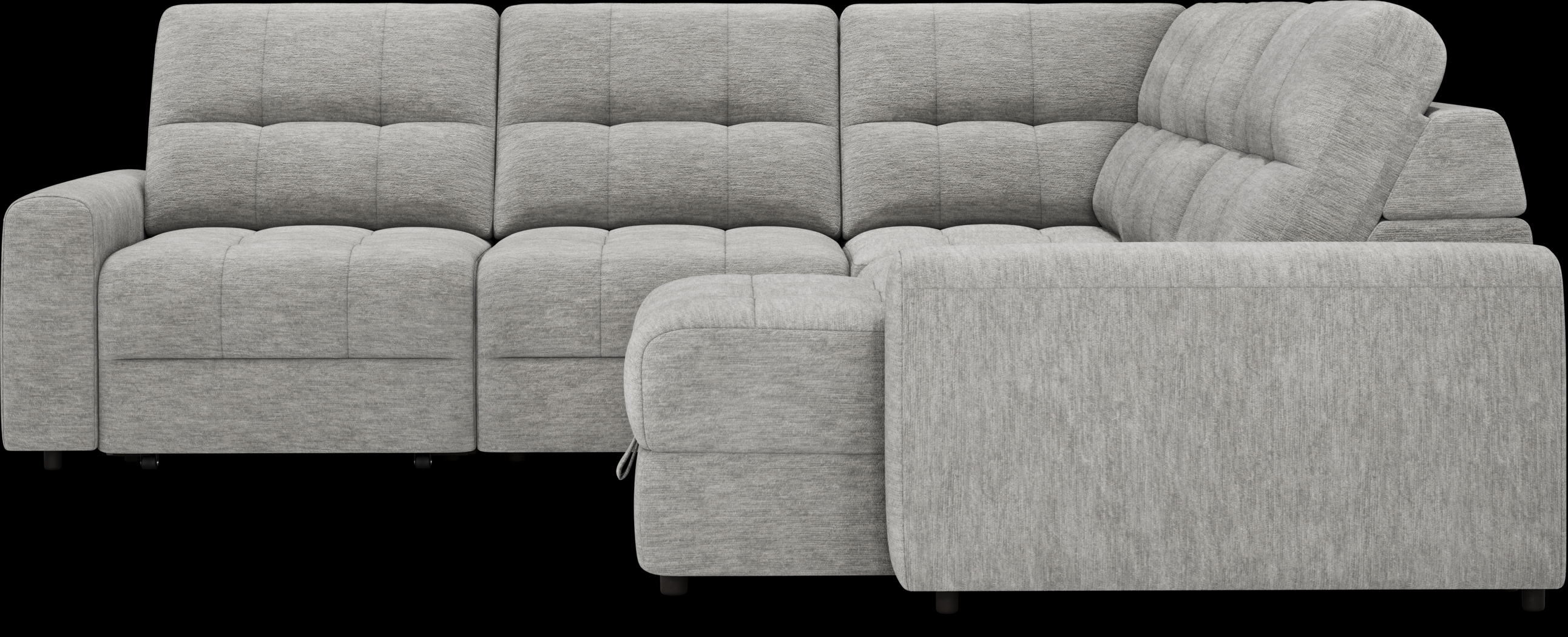 Meriwether Gray 5 Pc Power Slider Sectional - Thumbnail - Image 3