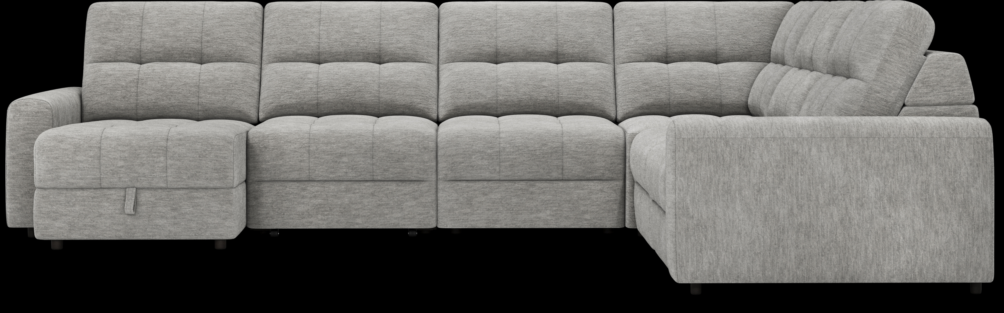 Meriwether Gray 9 Pc Power Slider Sectional Living Room - Thumbnail - Image 4