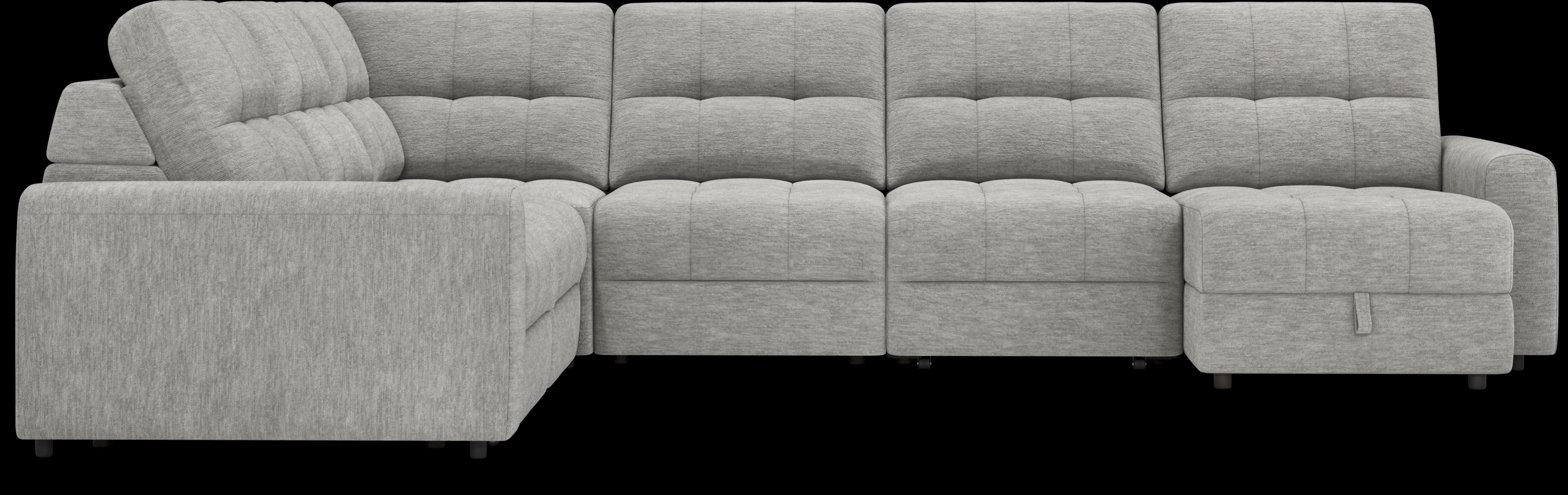Meriwether Gray 6 Pc Power Slider Sectional - Thumbnail - Image 4
