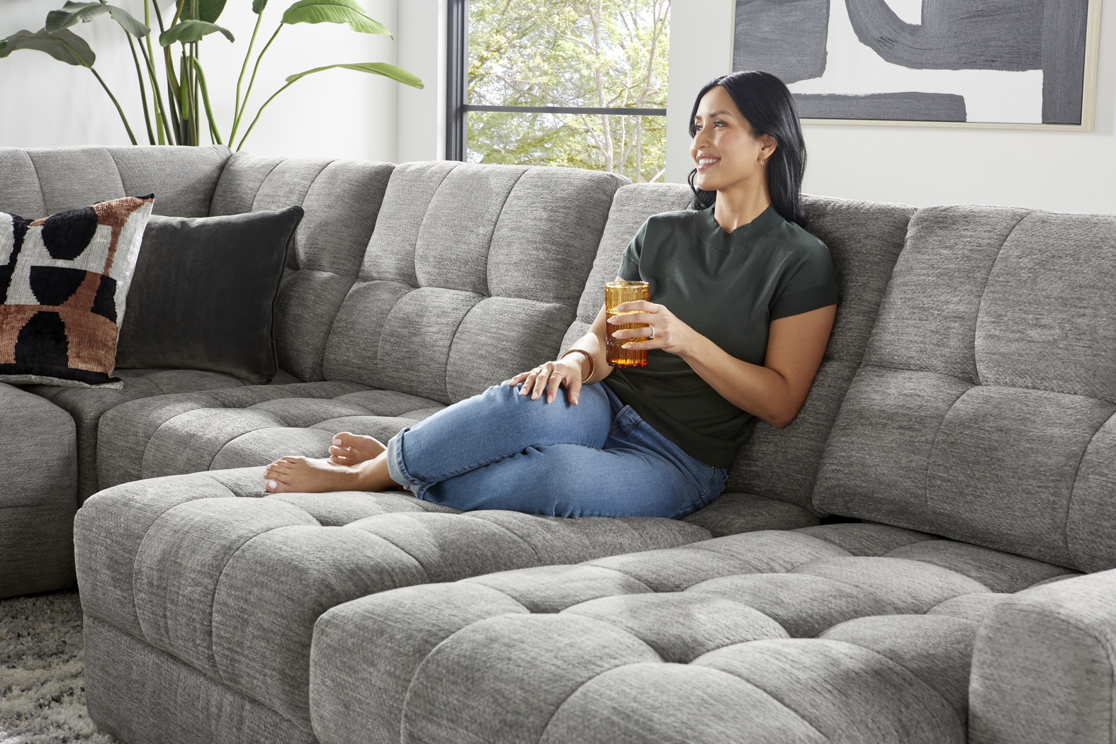 Meriwether Gray 9 Pc Power Slider Sectional Living Room - Thumbnail - Image 11