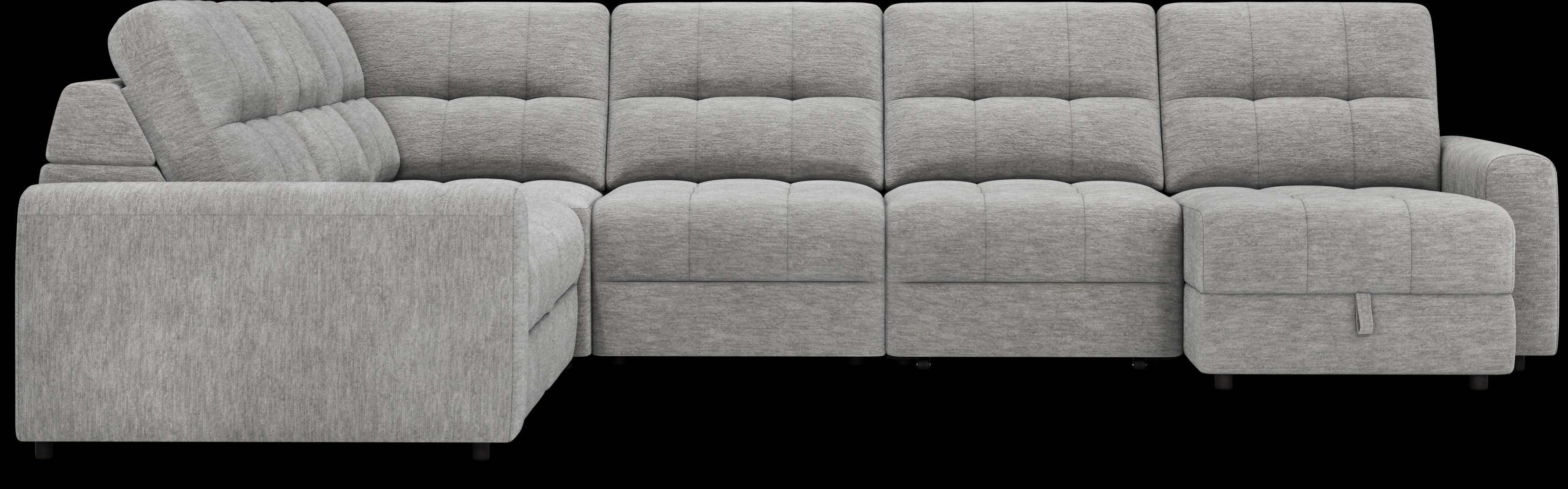 Meriwether Gray 9 Pc Power Slider Sectional Living Room - Thumbnail - Image 4