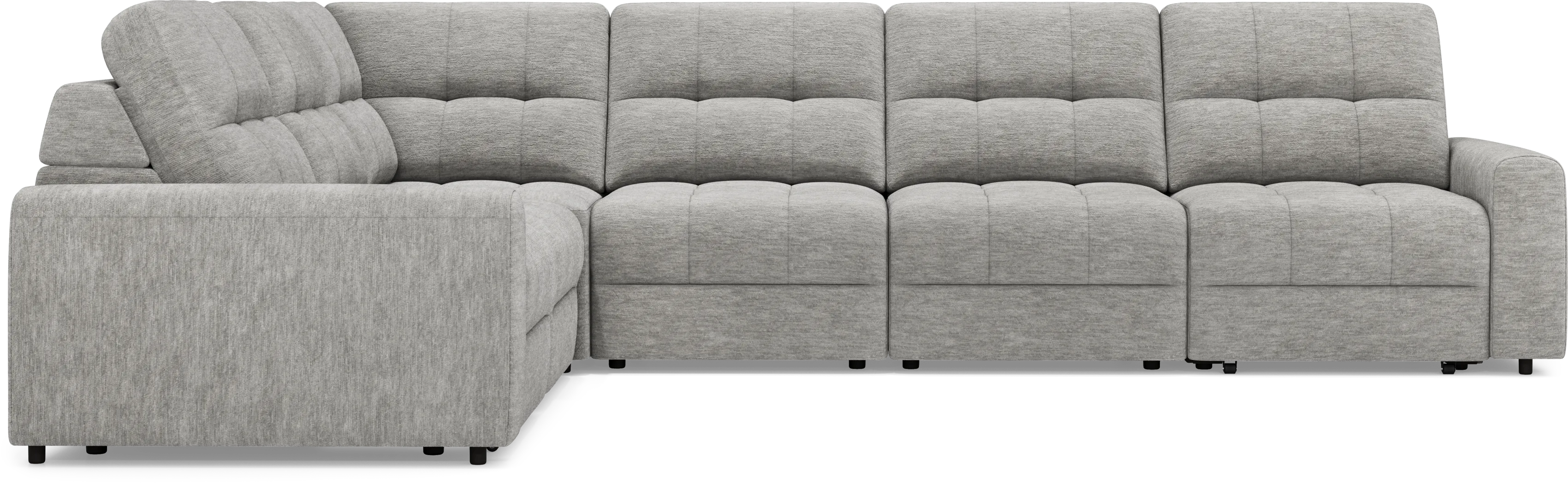 Meriwether Gray 6 Pc Power Slider Sectional - Thumbnail - Image 3