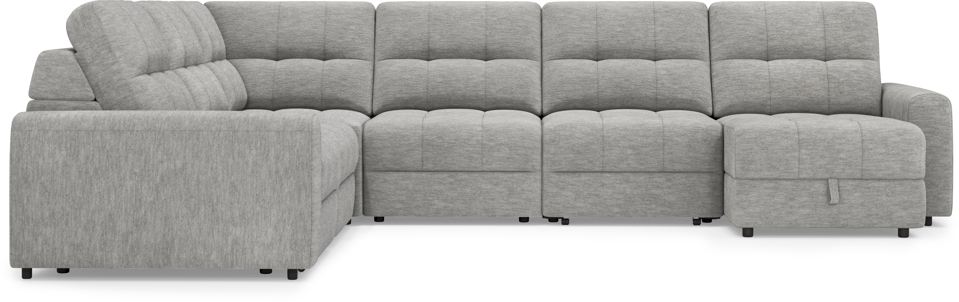 Meriwether Gray 6 Pc Power Slider Sectional - Thumbnail - Image 4
