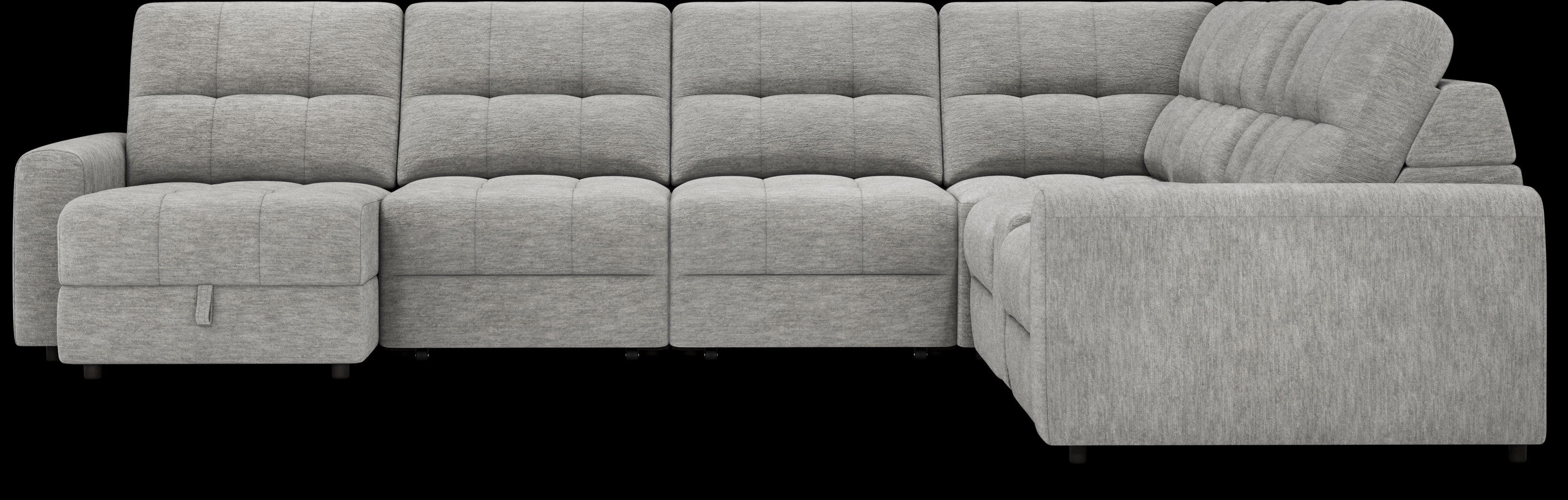 Meriwether Gray 7 Pc Power Slider Sectional - Thumbnail - Image 4