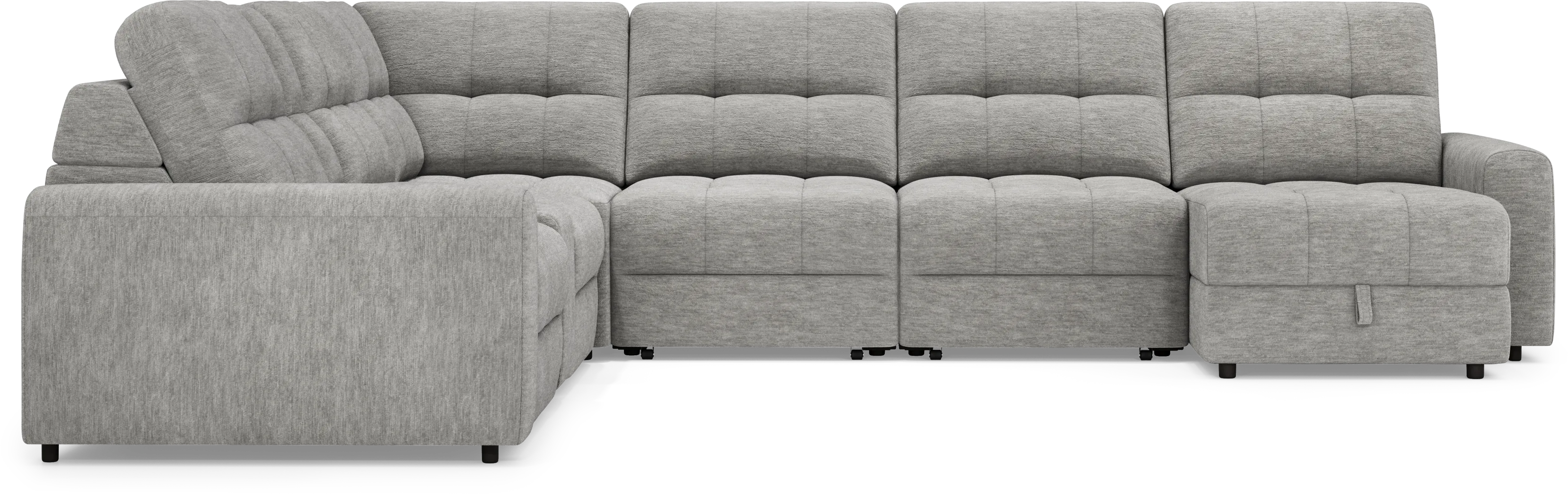 Meriwether Gray 7 Pc Power Slider Sectional - Thumbnail - Image 4