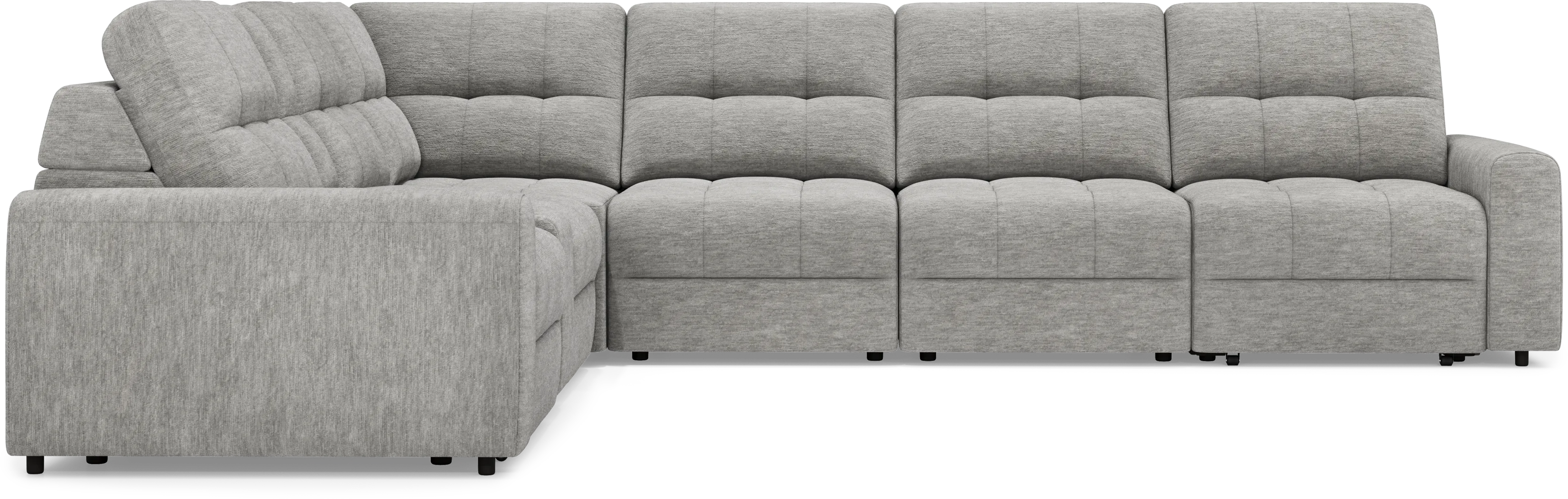 Meriwether Gray 7 Pc Power Slider Sectional - Thumbnail - Image 3