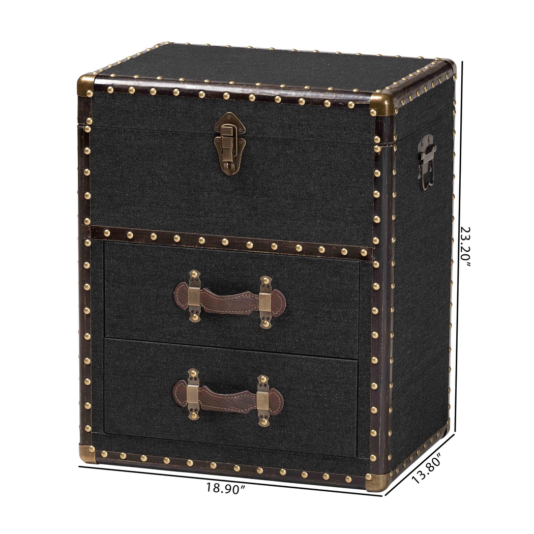 Meriwethery Black Storage Cabinet - Thumbnail - Image 3