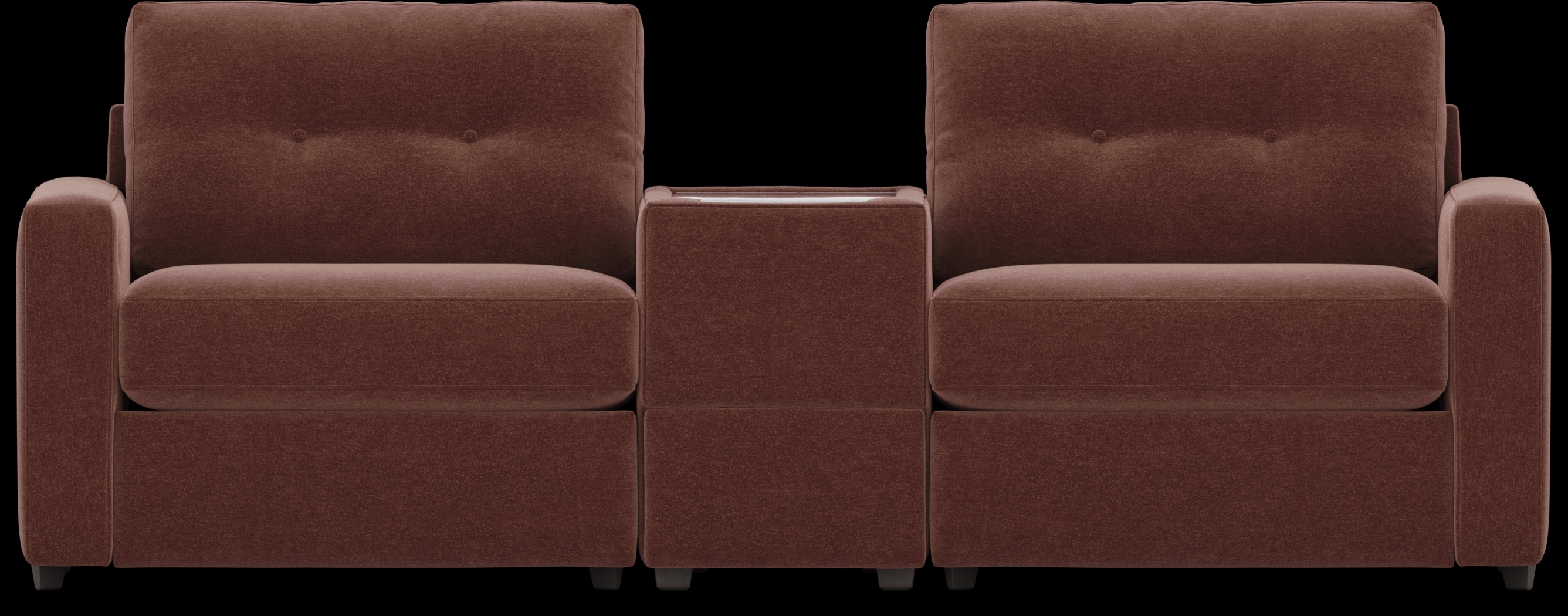 Merlot 3 Pc Power Reclining ModularOne with Media Console - Thumbnail - Image 3
