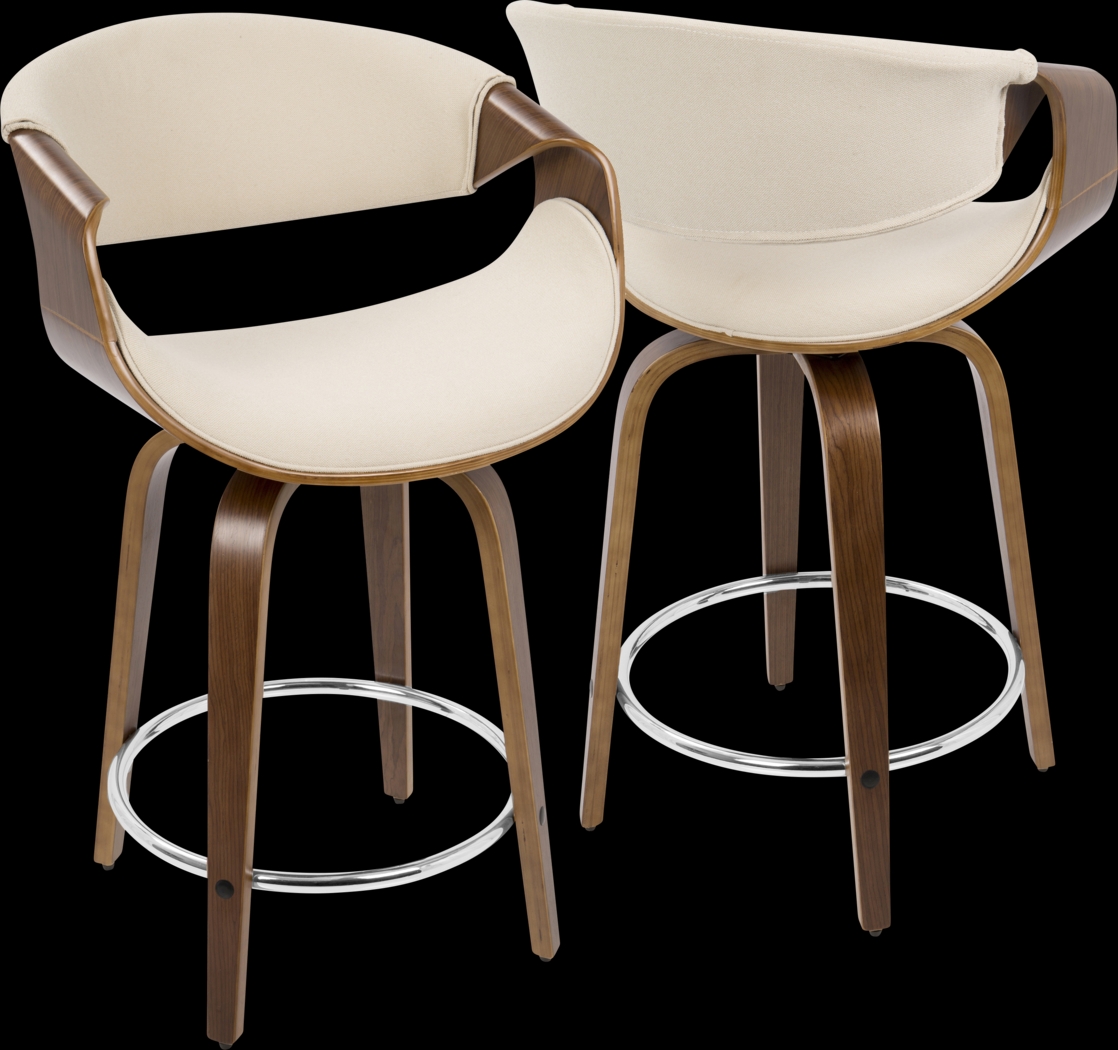 Mermod Cream Counter Height Stool, Set of 2 - Thumbnail - Image 10