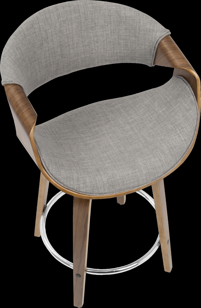 Mermod Gray Counter Height Stool, Set of 2 - Thumbnail - Image 12