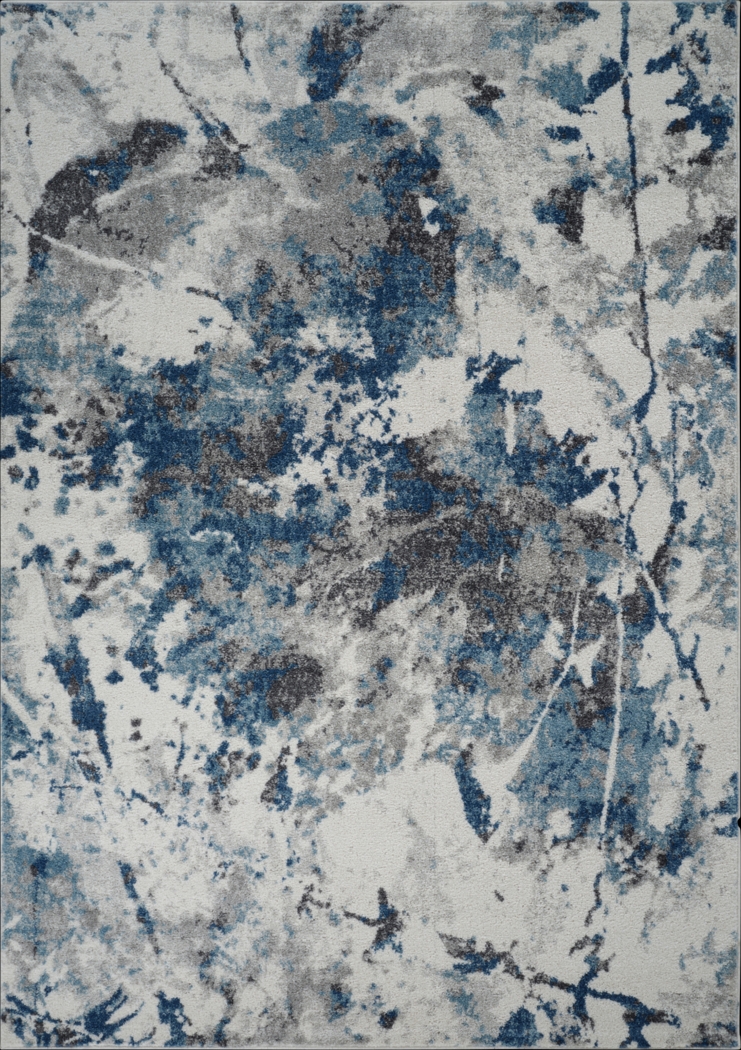 Merrane Blue 5'3 x 7'6 Rug - Thumbnail - Image 1