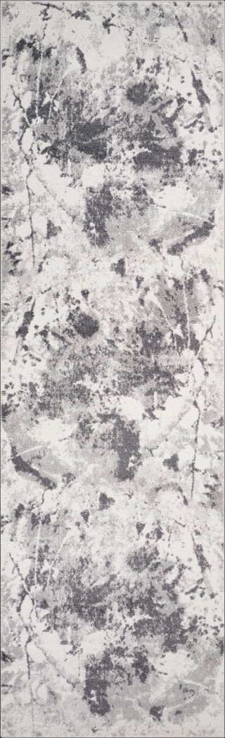 Merrane Gray 2'7 x 9' Runner Rug - Thumbnail - Image 1