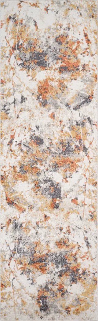 Merrane Orange 2'7 x 9' Runner Rug - Thumbnail - Image 1