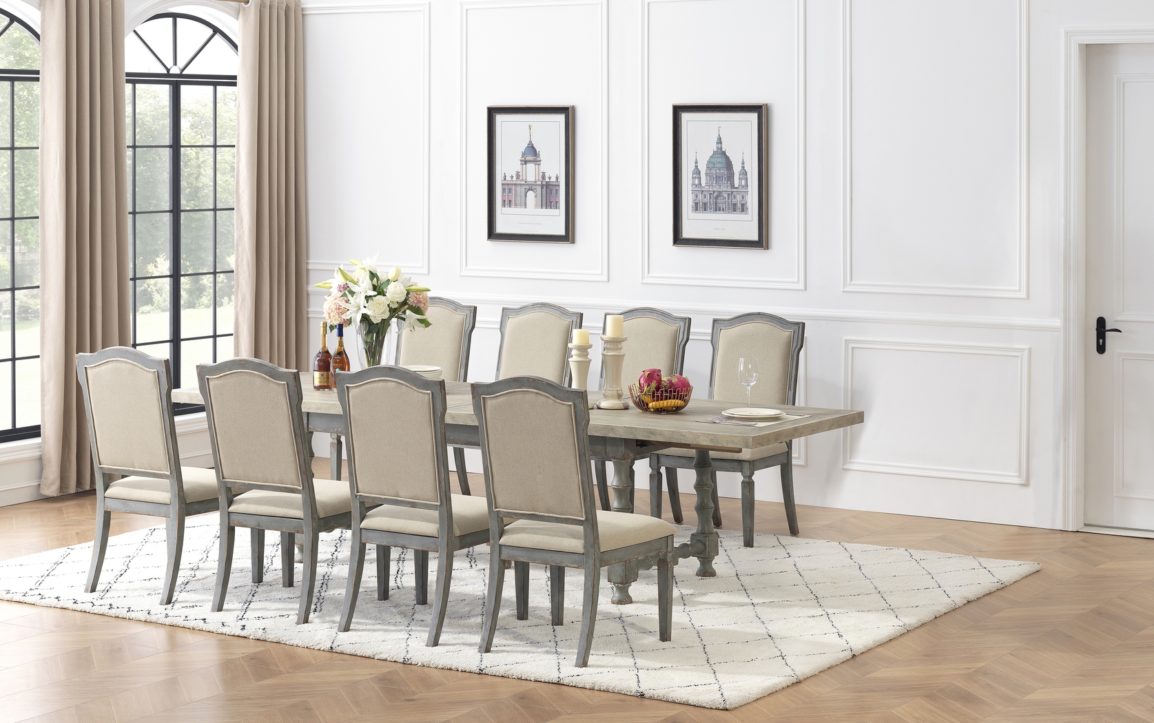 Merribrook Brown Dining Table - Thumbnail - Image 3