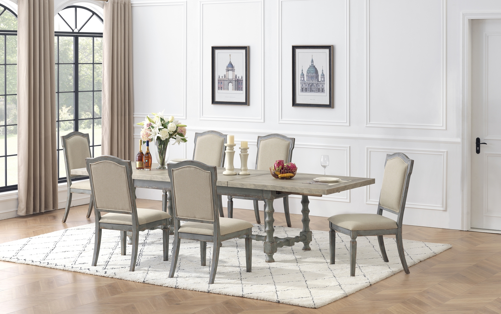 Merribrook Brown Dining Table - Thumbnail - Image 4
