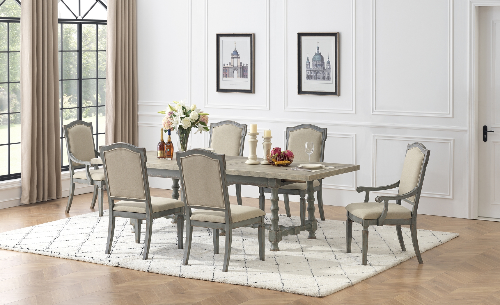 Merribrook Brown Dining Table - Thumbnail - Image 6