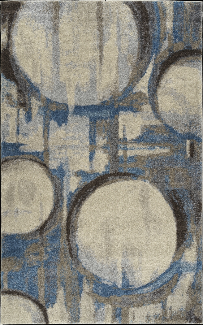 Merridan Blue 3' x 5' Rug - Thumbnail - Image 1