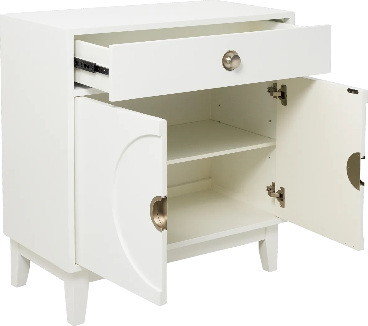 Merriott White Accent Cabinet - Thumbnail - Image 4