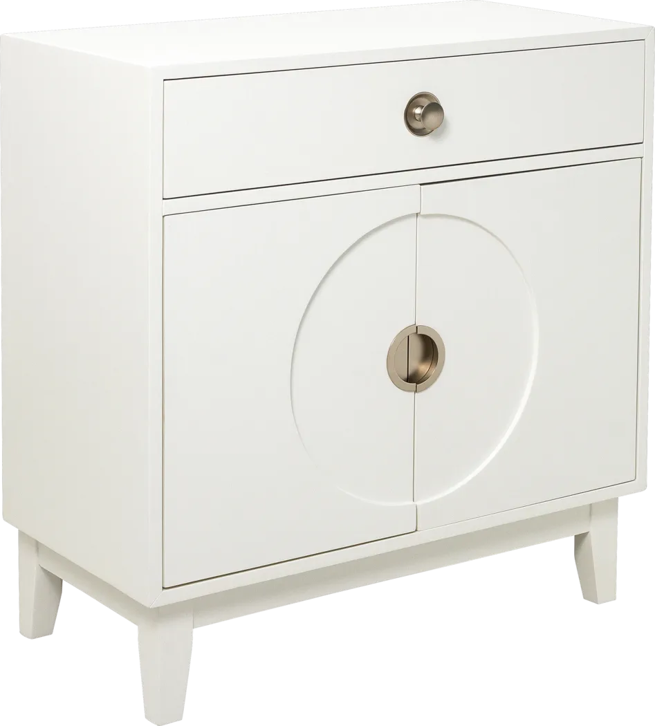 Merriott White Accent Cabinet - Thumbnail - Image 1