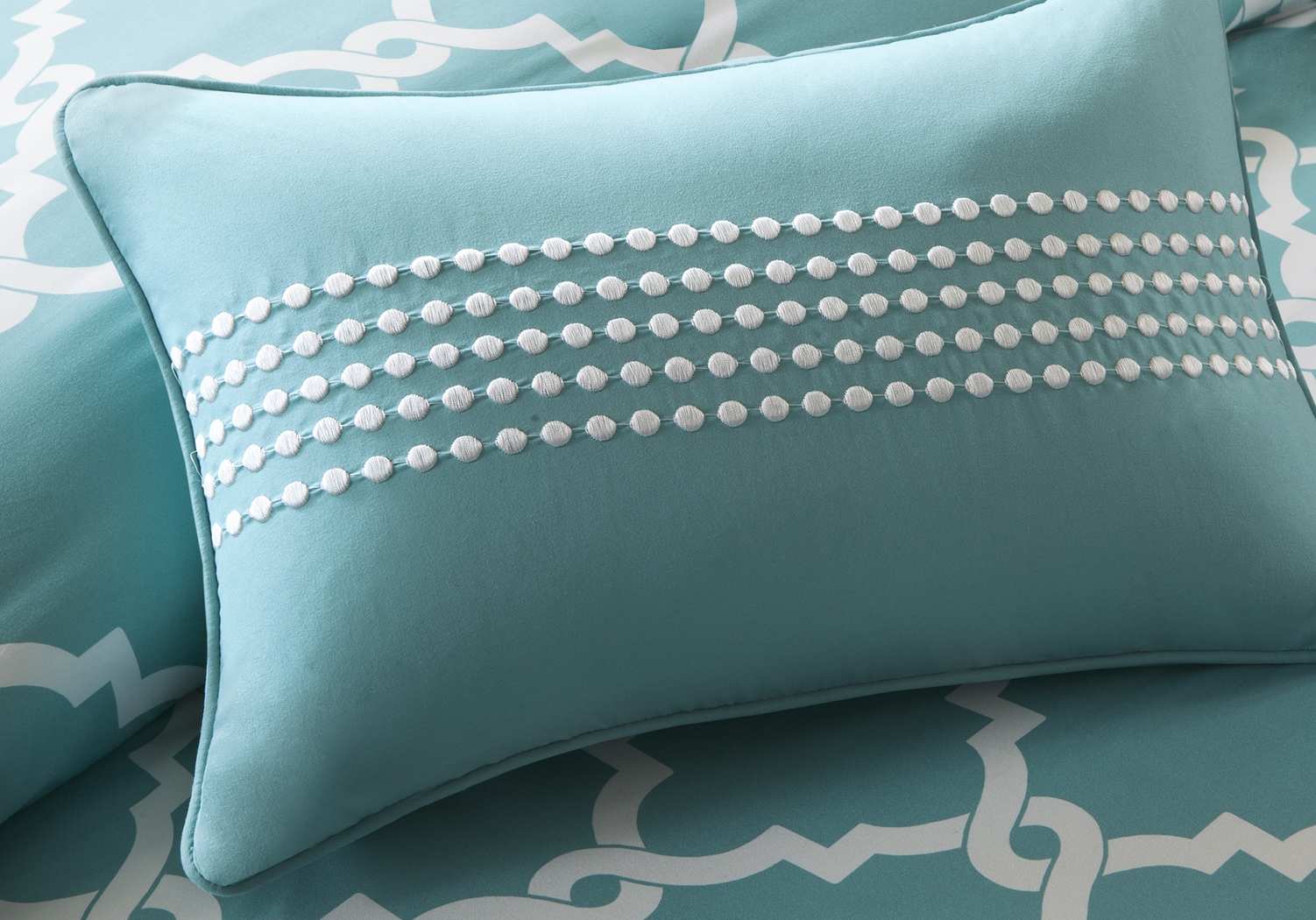 Merritt Aqua 9 Pc Queen Comforter Set - Thumbnail - Image 4