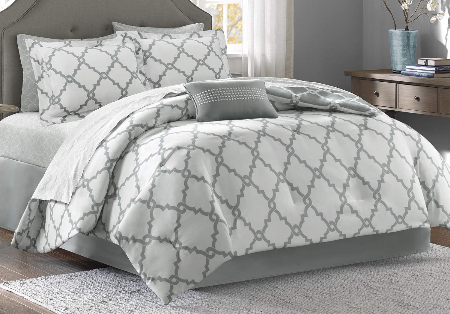 Merritt Gray 9 Pc Queen Comforter Set - Thumbnail - Image 2