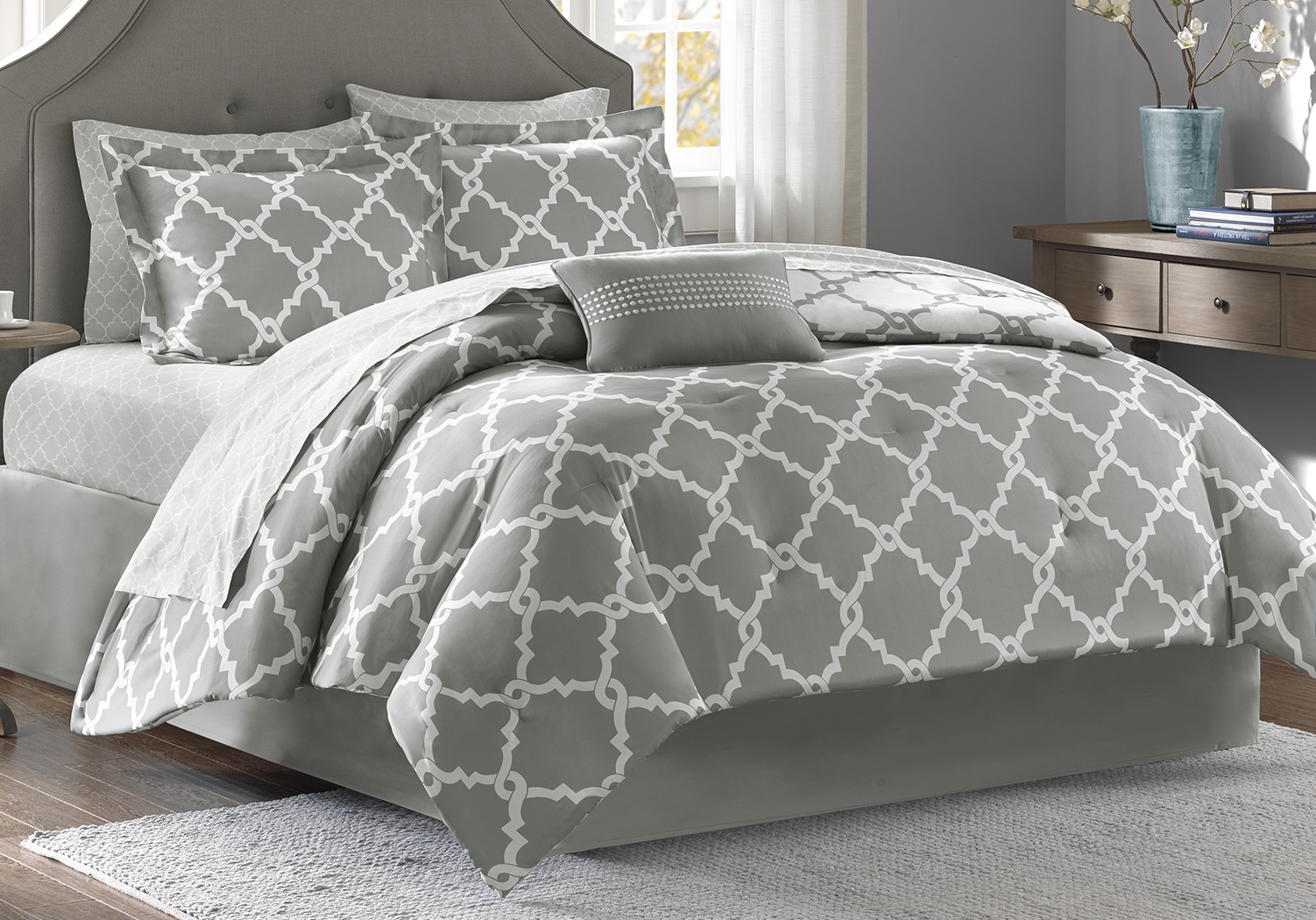 Merritt Gray 9 Pc Queen Comforter Set - Thumbnail - Image 1