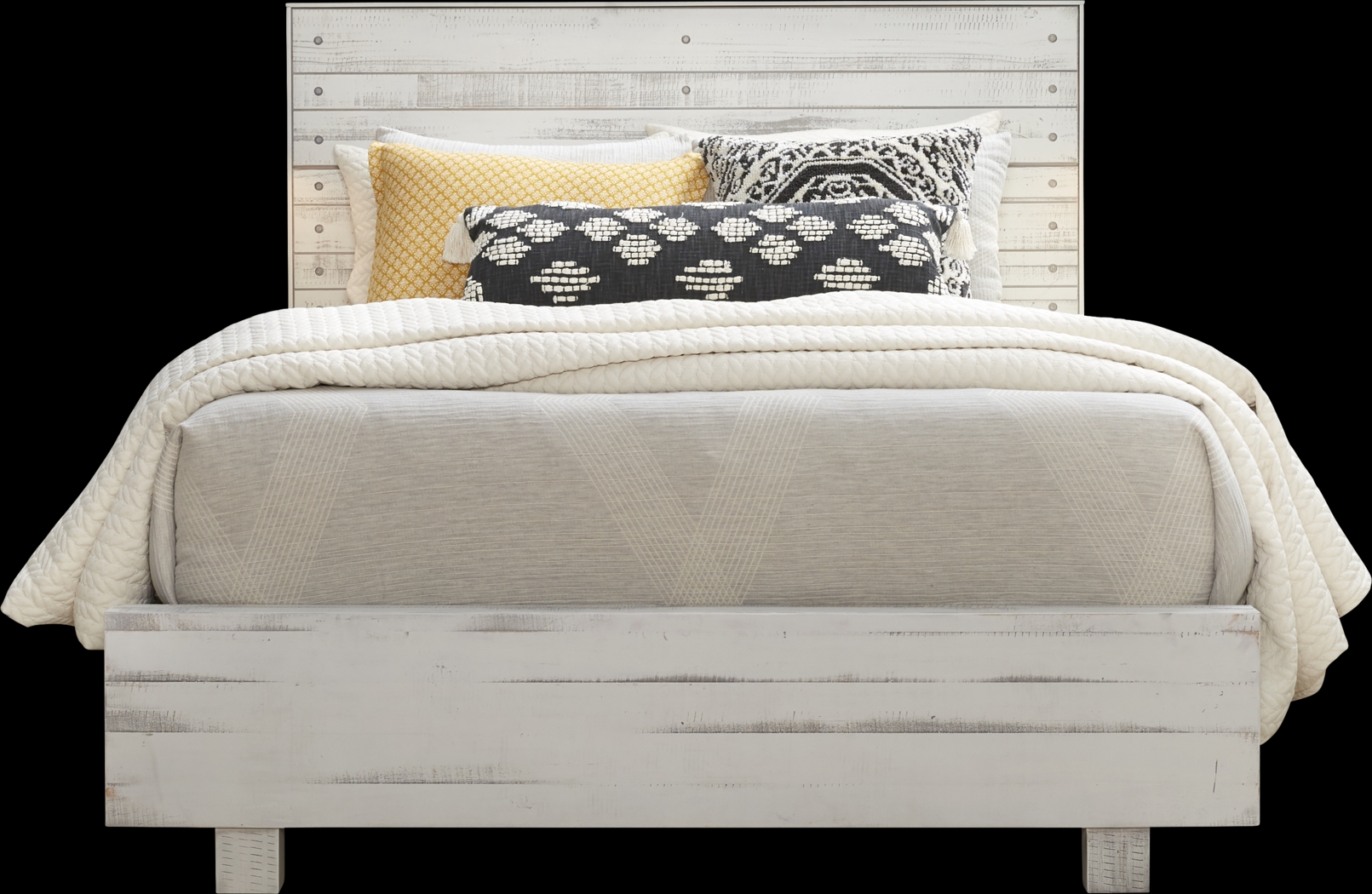 Merriwood Hills White 7 Pc King Panel Bedroom - Thumbnail - Image 2