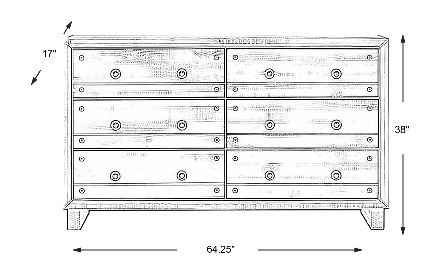 Dimension Image. Please refer to the Dimension Tab on this page for dimension details.