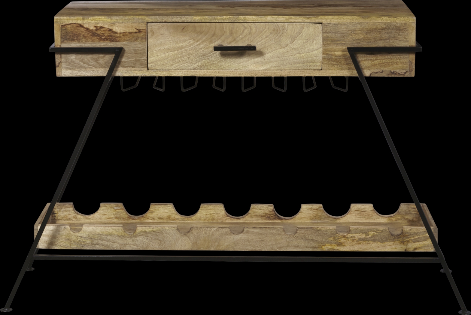 Merroway Brown Bar Cart - Thumbnail - Image 2