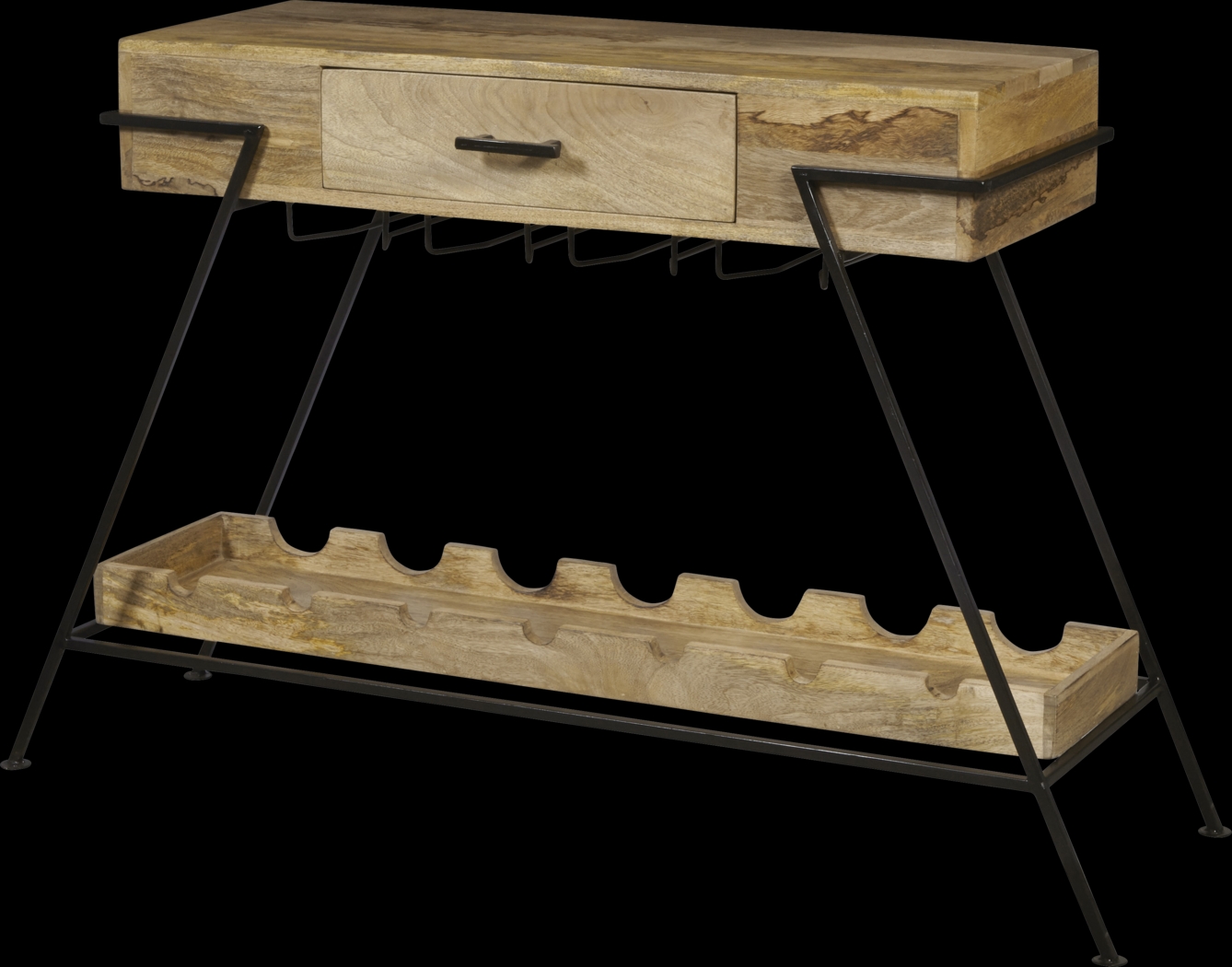 Merroway Brown Bar Cart - Thumbnail - Image 3