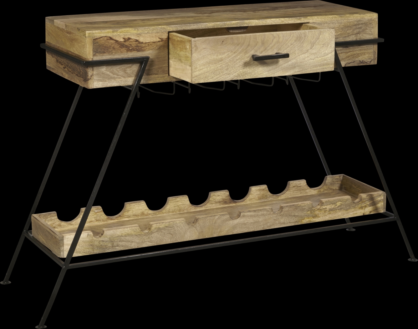 Merroway Brown Bar Cart - Thumbnail - Image 4